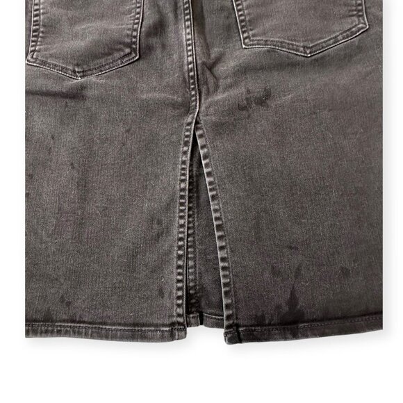 Gap 1969 Distressed Black Denim Mini Skirt, Size 31R - Picture 10 of 12